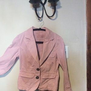 Womens Zara cien por cien Pink Blazer Jacket Size M